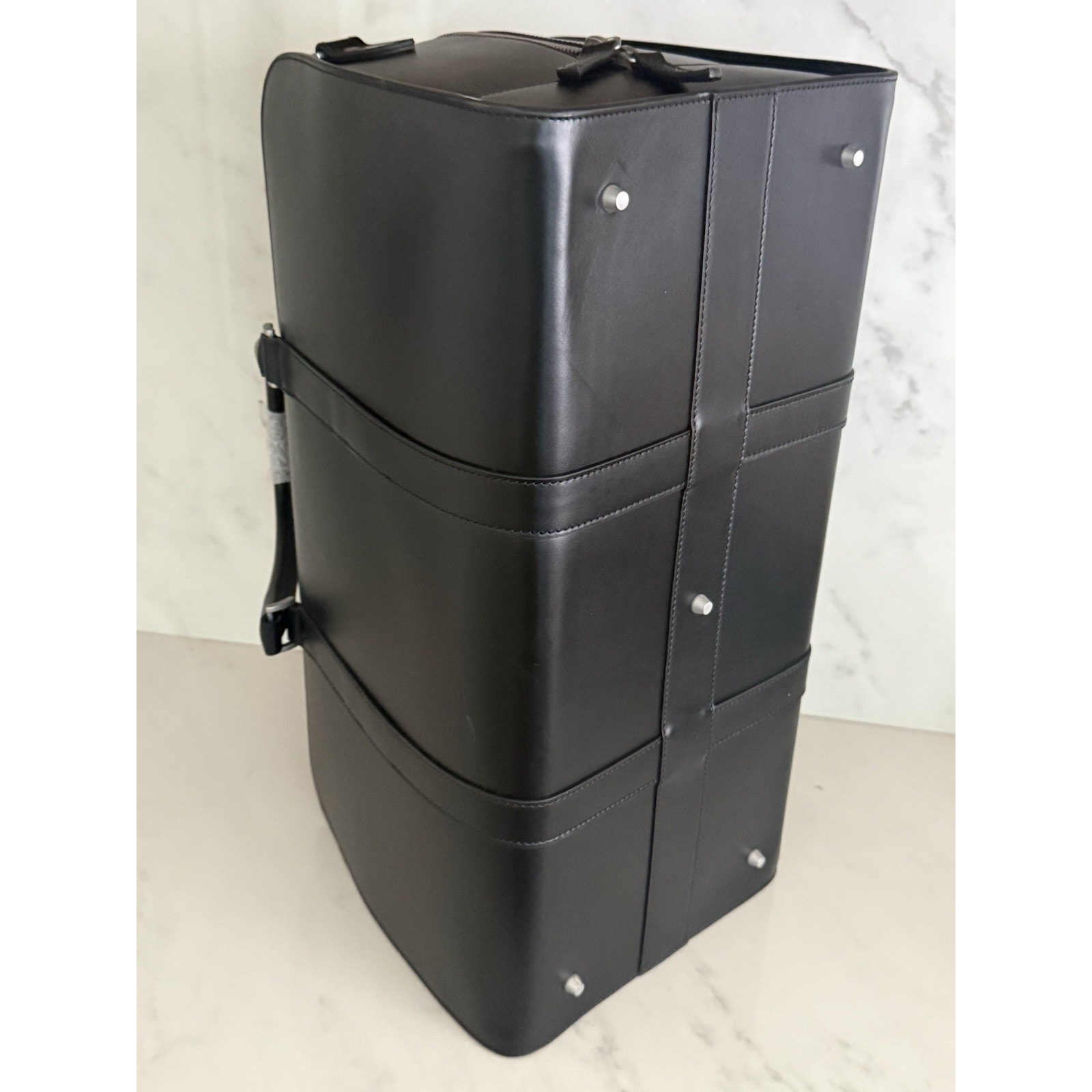 Original Carl Friedrik Weekender Leather Bag Made In Italy Black — image 7 of 8